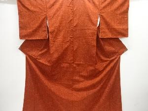 更紗模様手織り紬着物